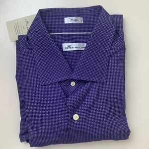 NWT Men's Peter Millar Shirt Size XL Purple